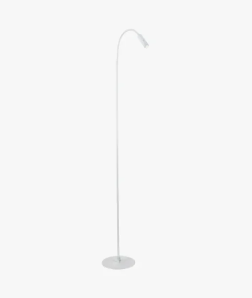 Flexi K1 gulvlampe – med dimmer – sort / hvit