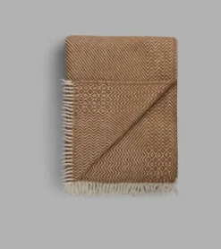 Kattefot Pledd – Burnt Ochre