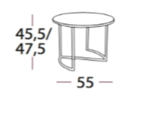 Ljå Coffe Table – Wenge Ø55