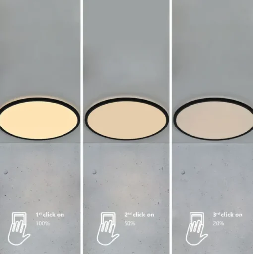 Oja Plafond Ø60 -Sort / Hvit