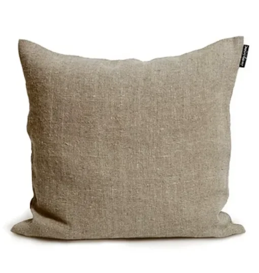 Putetrekk i Lin 50×50 – Rustic Natural Beige