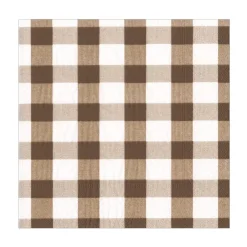 Servietter lunsj -Gingham Sjokolade